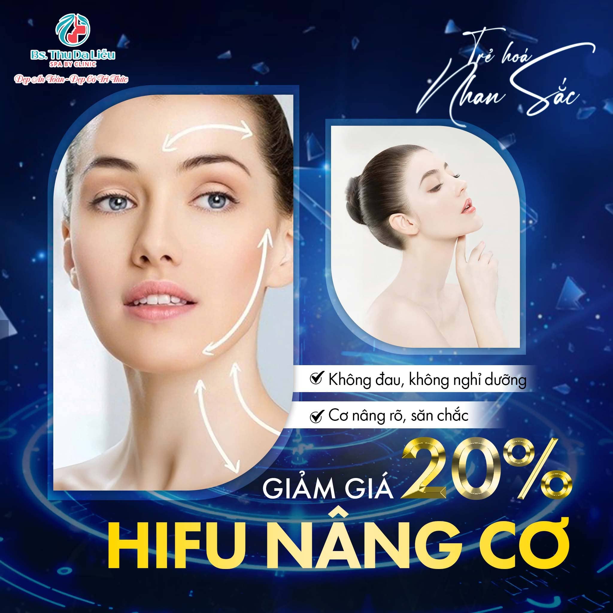 Công nghệ HIFU nâng cơ - Giảm giá 20% liệu trình