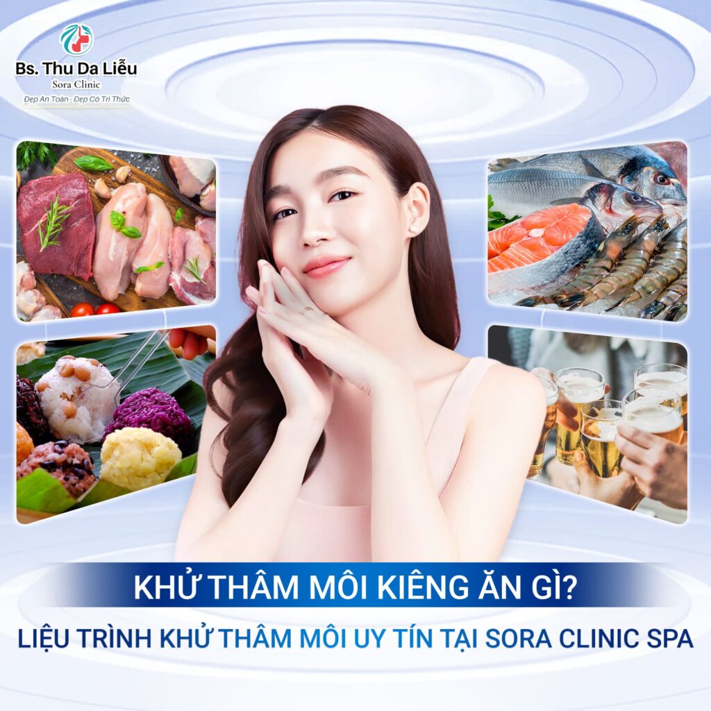 Khử thâm môi kiêng ăn gì