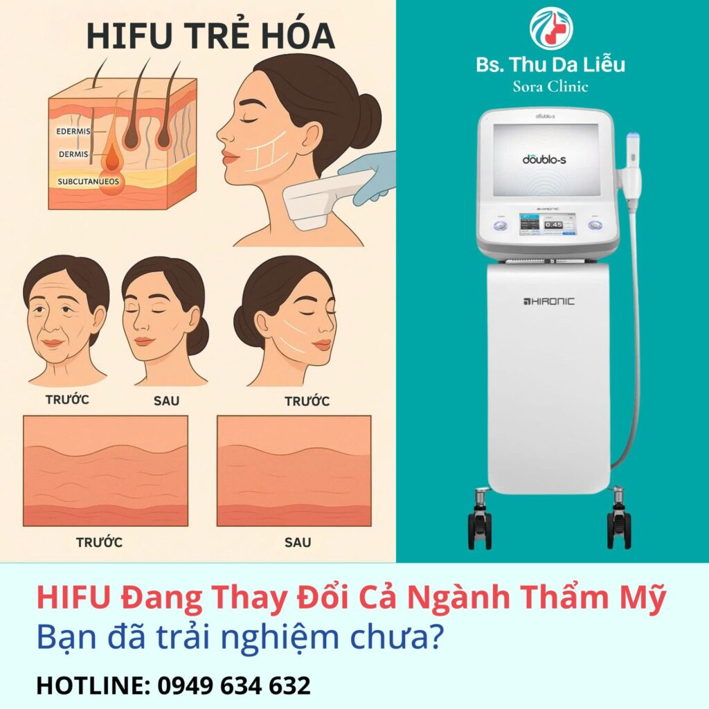 Công nghệ nâng cơ HIFU không xâm lấn – giải pháp trẻ hóa da hiện đại tại các spa và phòng khám da liễu