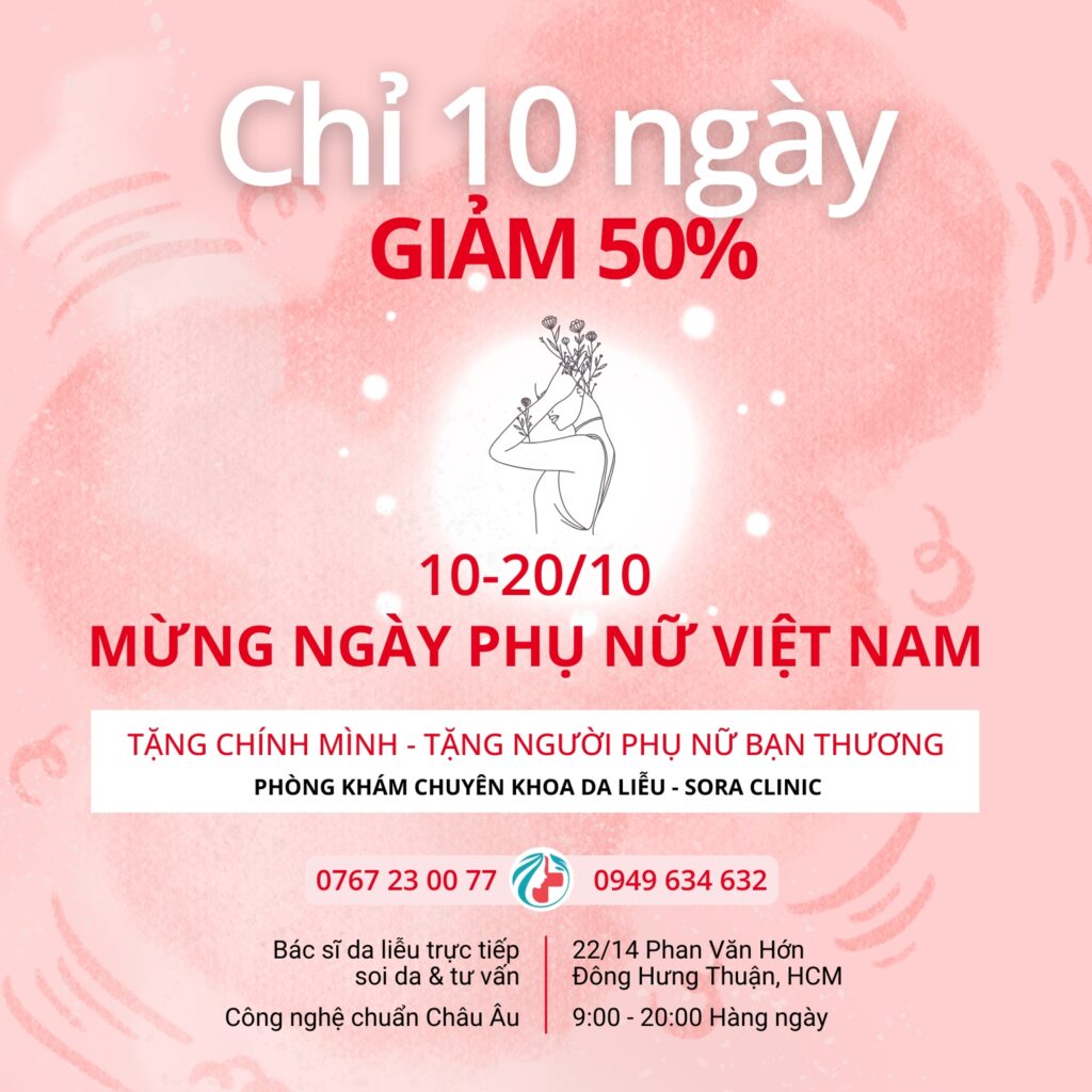 Quà tặng 20/10 chị em phụ nữ rất yêu thích tại Sora CLinic